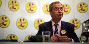 UKIP Leader Nigel Farage Campaigning In South Shields
